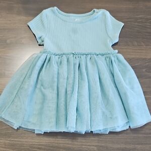 Wonder Nation Light Blue GreenTutu Dress 18M